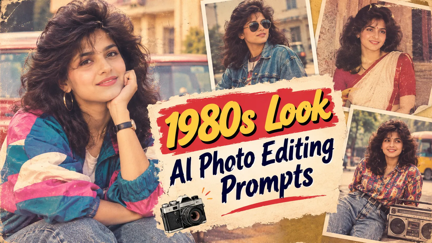 1980s Retro Film AI Portrait Prompts: 25 Nostalgic Vintage Photography Ideas